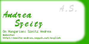 andrea szeitz business card